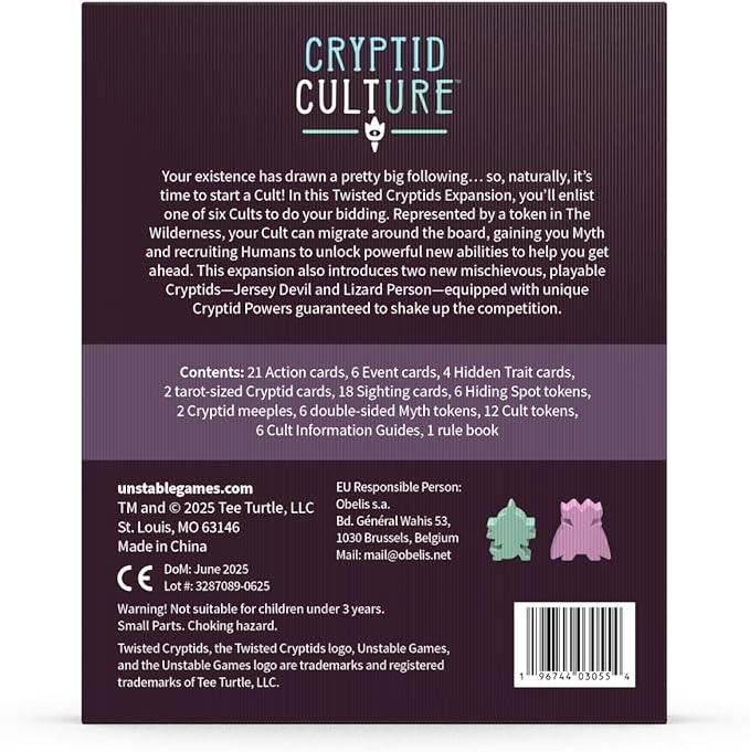 Twisted Cryptids: Cryptid Culture Expansion