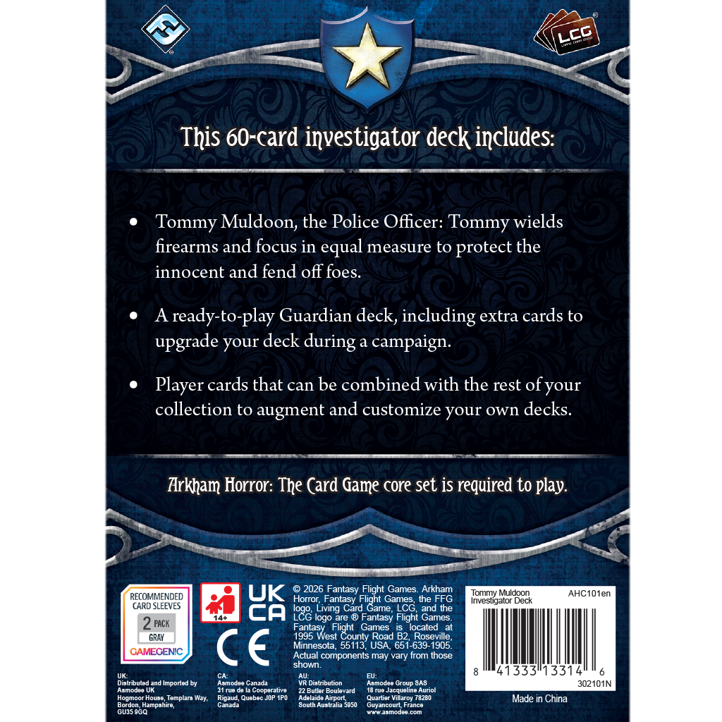 Arkham Horror LCG: Tommy Muldoon Investigator Deck