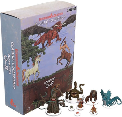 Dungeons & Dragons Classic Collection: Monsters O-R box set with various detailed miniatures of iconic fantasy creatures.