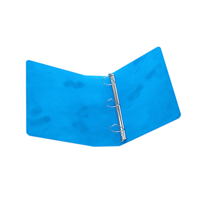 Gamegenic Prime Ring-Binder in blue, featuring a sleek design with three metal rings for secure document storage.