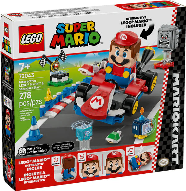 LEGO Mario Kart: Interactive LEGO Mario & Standard Kart (72043)