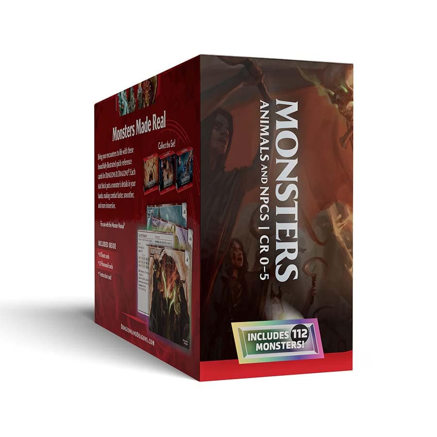 Dungeons & Dragons 5e: Reference Cards - Monsters - Animals and NPCs (CR 0-5)