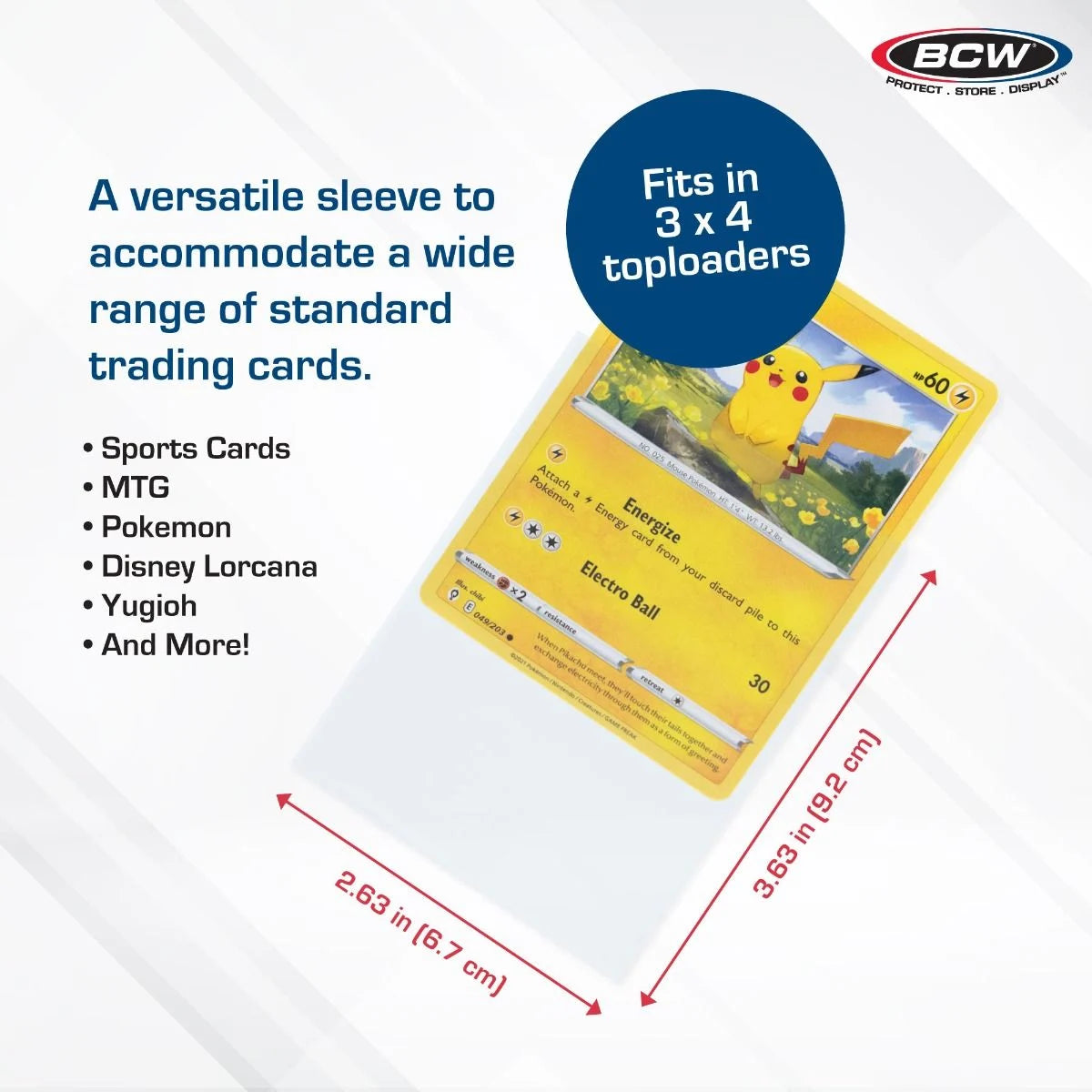 BCW: Standard Card Sleeves - 1000ct