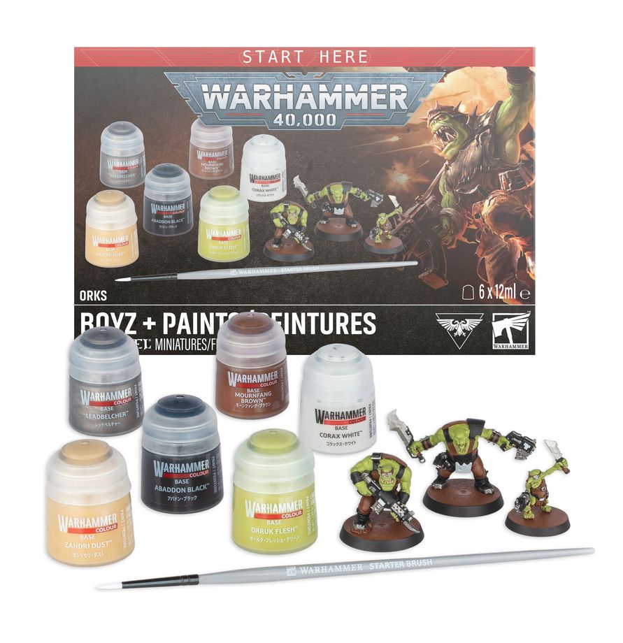Warhammer 40K: Orks - Boyz + Paints