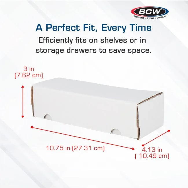 BCW: Single Row Cardboard Storage Box - 550ct