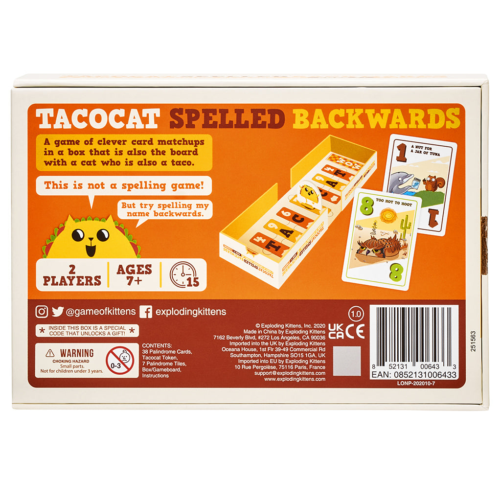 Tacocat Spelled Backwards