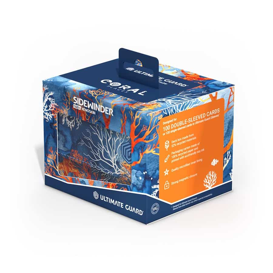 Ultimate Guard: Deck Case 100+ Sidewinder Xenoskin - Coral Places Fiery Reef