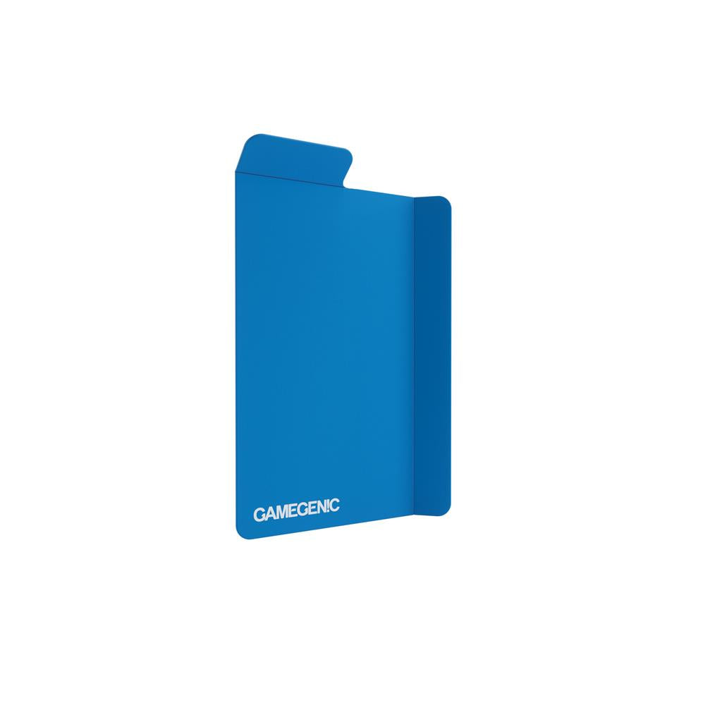 Blue Gamegenic Deck Holder 100+ designed for organizing and protecting trading cards, featuring a sleek, minimalist design.