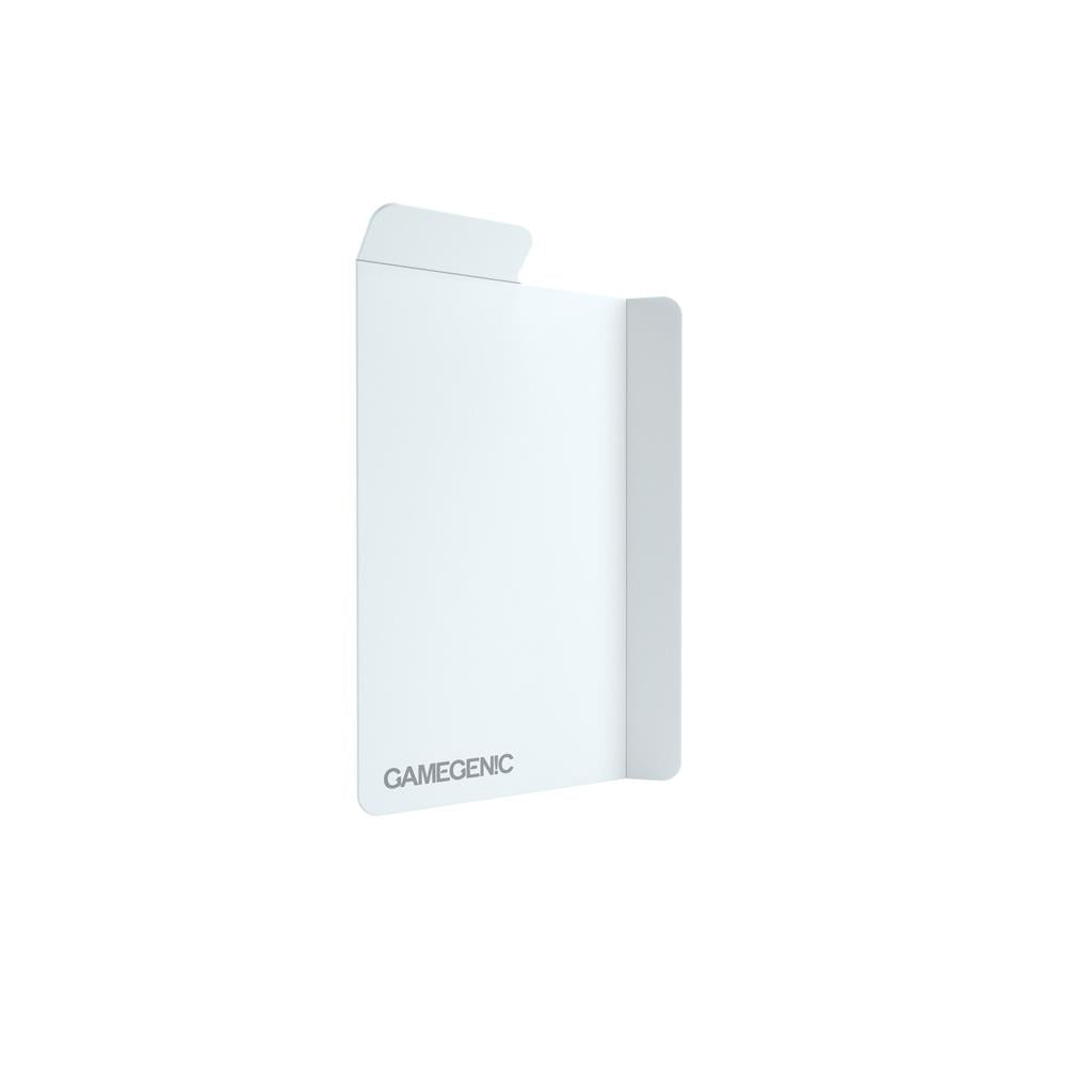 Gamegenic Deck Holder 100+ in white, designed for securely storing and organizing trading cards.