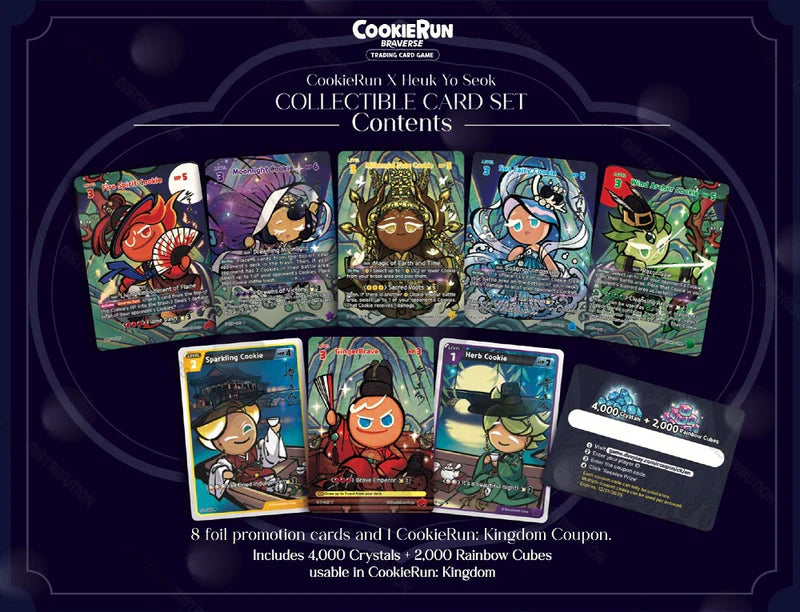 CookieRun TCG: X Heuk Yo Seok "Obsidian" Collectible Card Set