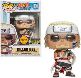 Funko POP! figure of Killer Bee from Naruto Shippuden, featuring his signature sunglasses and rap notebook.