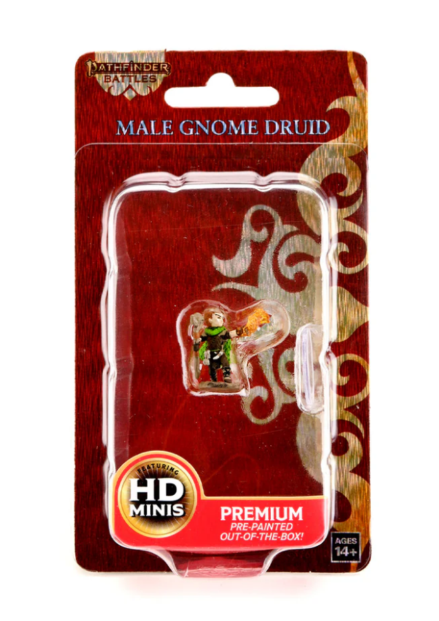 Pathfinder Battles: Premium Painted Figure - W03 Male Gnome Druid