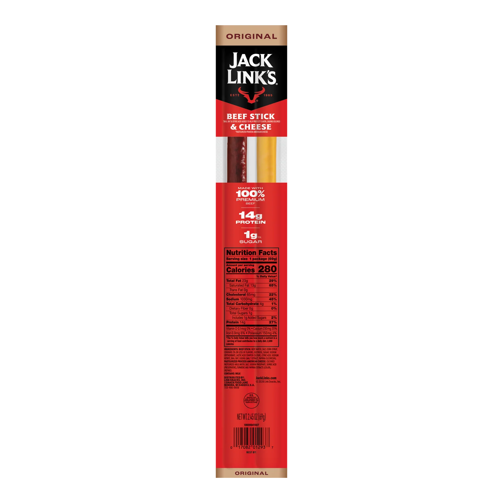 Jack Links: Original Beef and Cheddar (2.45 oz)