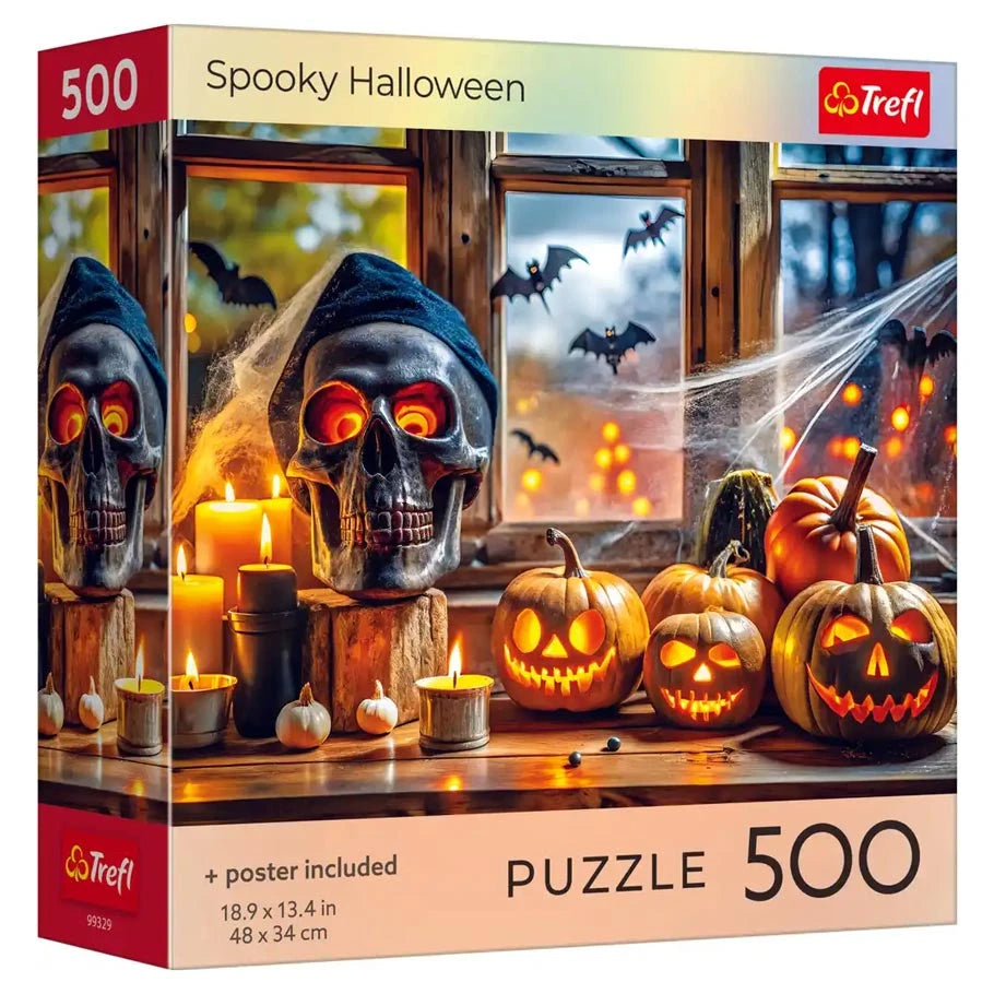 Puzzle: Spooky Halloween - 500 Piece with Poster