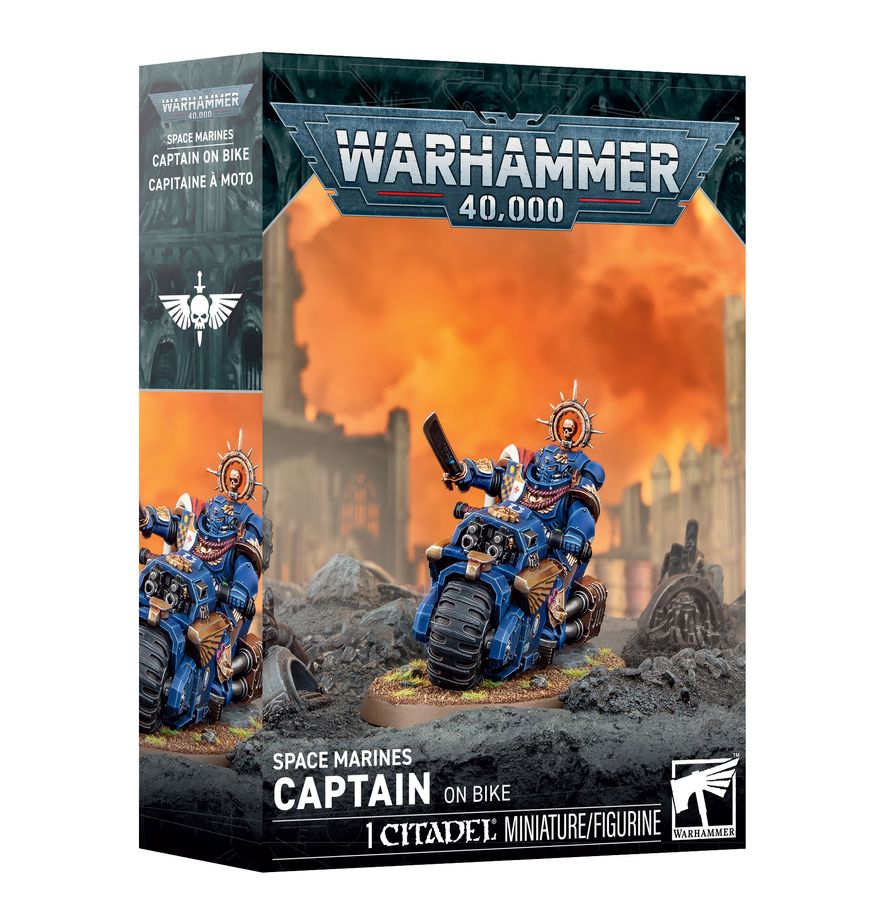 Warhammer 40K: Space Marines - Captain on Bike