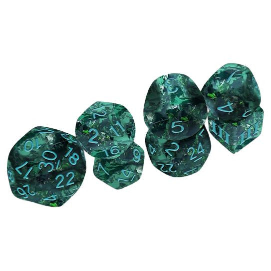 7-set Dice: Dungeon Crawl Classics - Funky Verdigris Grecian Vase