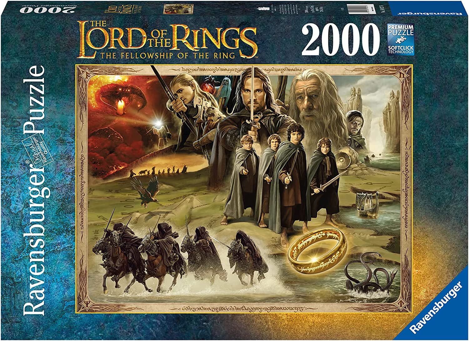 Lord of the Rings: Fellowship of Ring 2000 Piece Puzzle