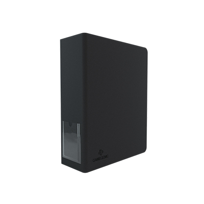 Gamegenic Prime Ring-Binder in black, designed for organizing trading cards with a sleek, durable exterior.