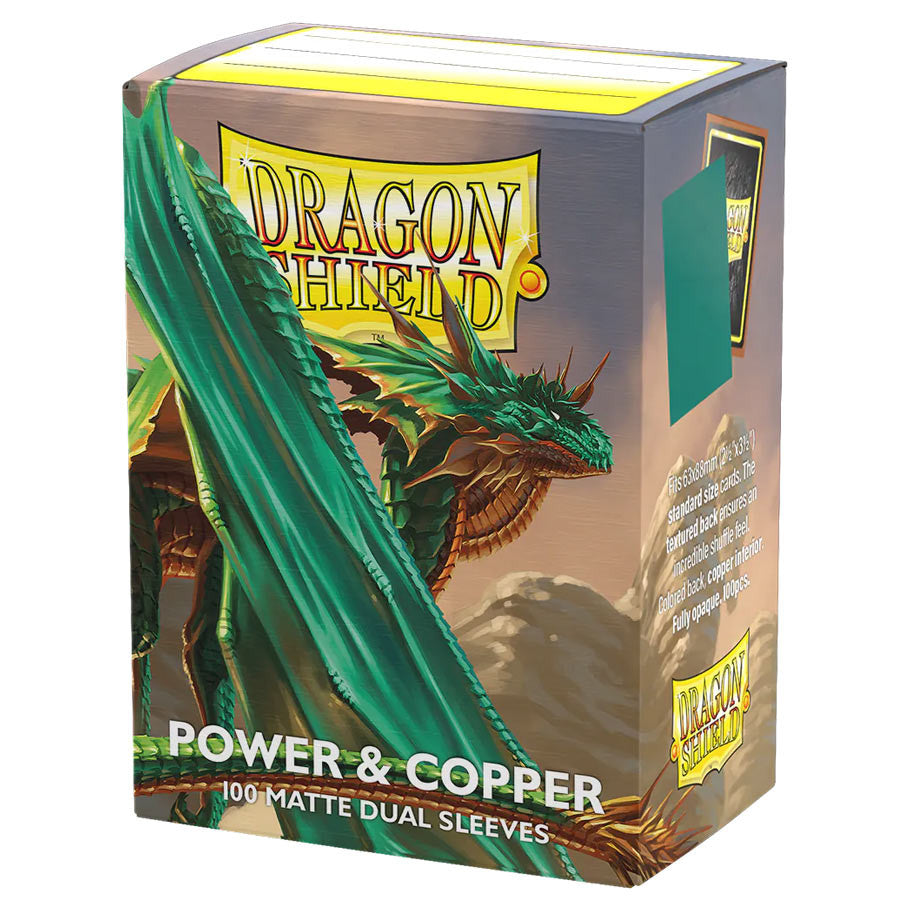 Dragon Shield: Power & Copper - Matte Dual Card Sleeves (100ct)