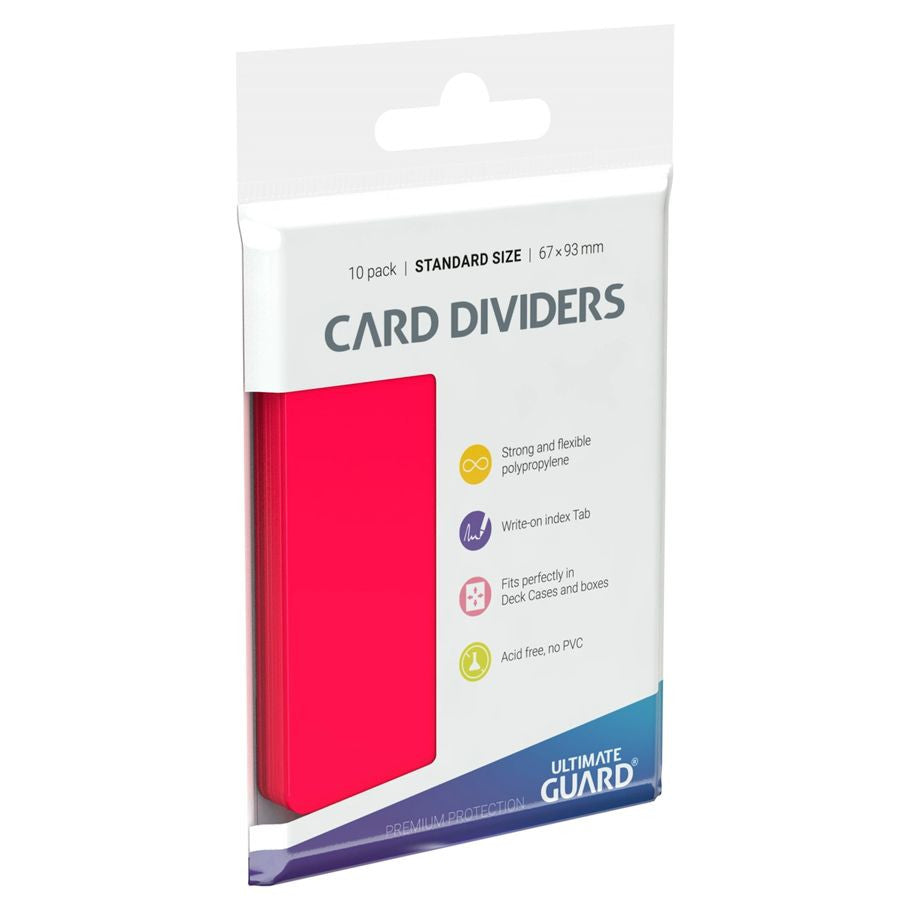 Card Dividers: Red (Standard Size)