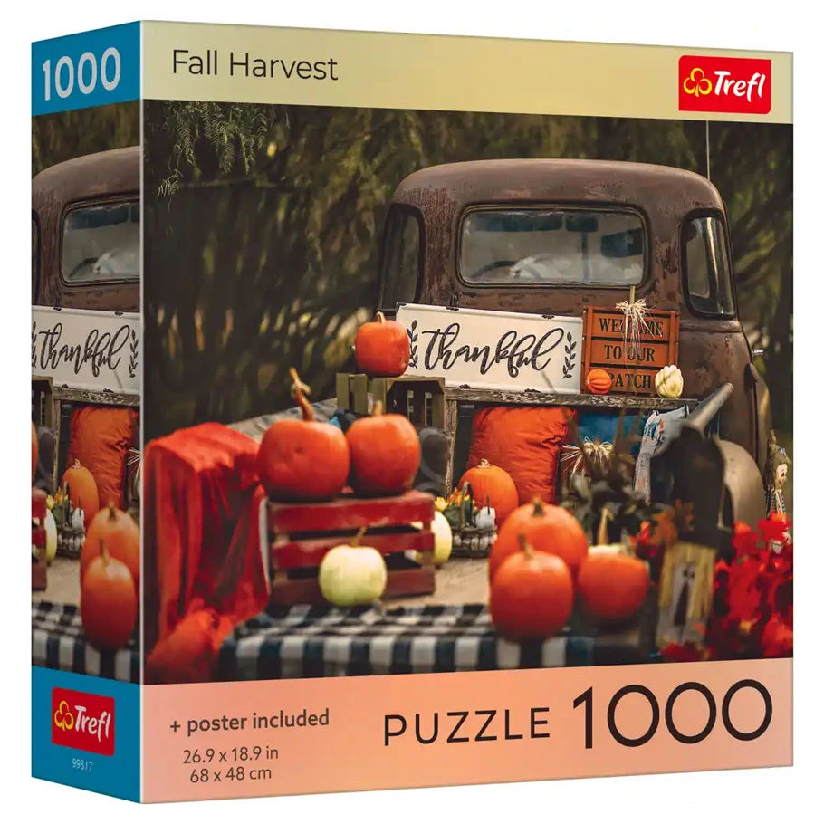Puzzle: Fall Harvest - 1000 Piece with Poster