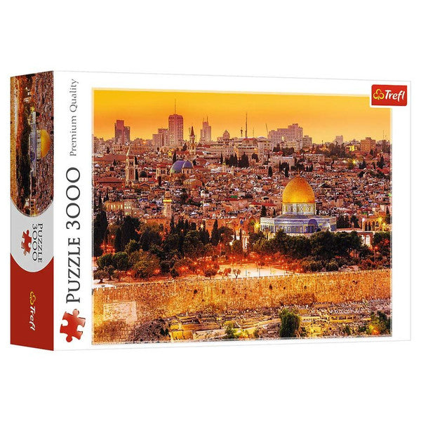 The Roofs of Jerusalem 3000 Piece (Trefl Red) Puzzle