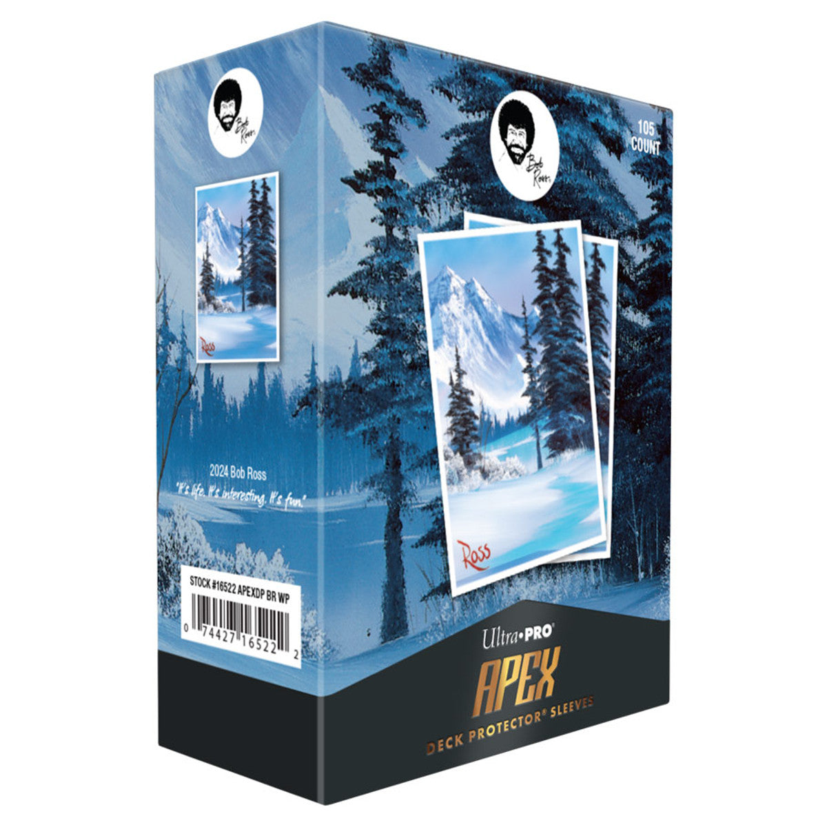 Ultra Pro Apex Card Sleeves: Bob Ross - Winter Paradise (105-pack)
