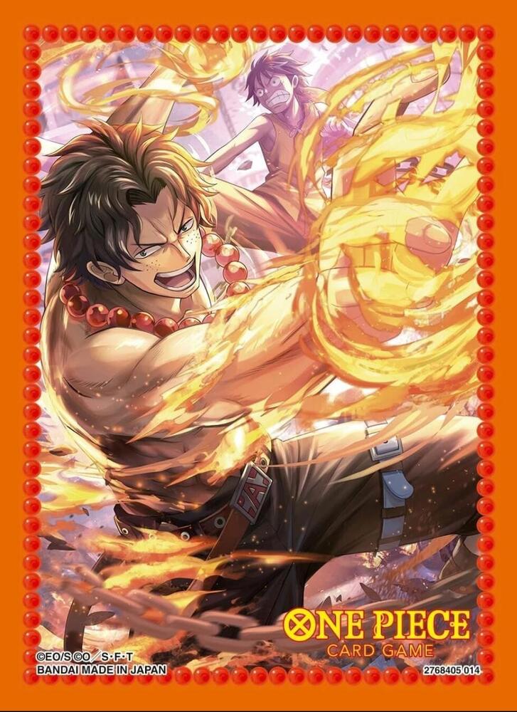 One Piece Card Game Official Sleeves: Assortment 10 - Portgas.D.Ace (70-Pack) One Piece Card Game Official Sleeves: Assortment 10 - Portgas.D.Ace (70-Pack)
