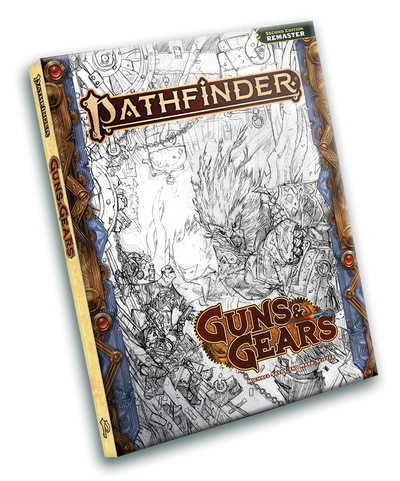 Pathfinder RPG 2E: Guns and Gears Remastered - Sketch Cover