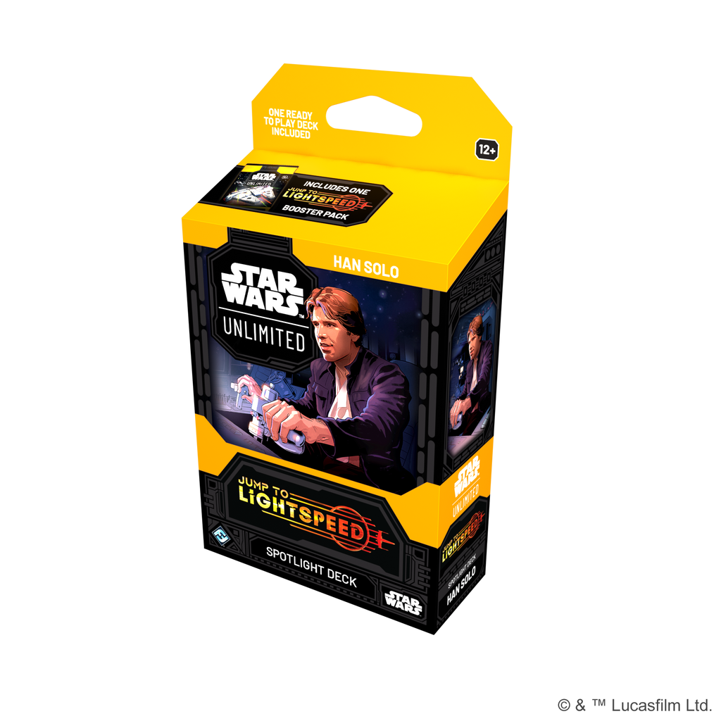 star wars jump to lightspeed booster box Star Wars Unlimited Jump to Lightspeed Spotlight Han Solo Deck