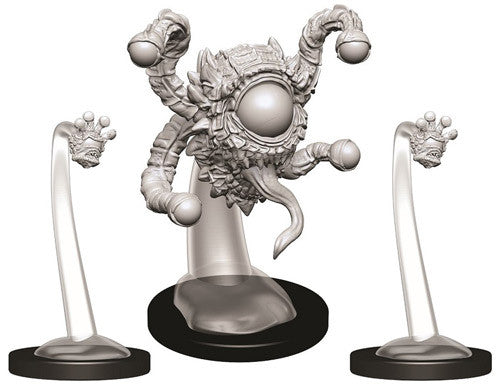 Unpainted miniatures set featuring a Spectator and Gazers from Dungeons & Dragons, ideal for tabletop gaming.
