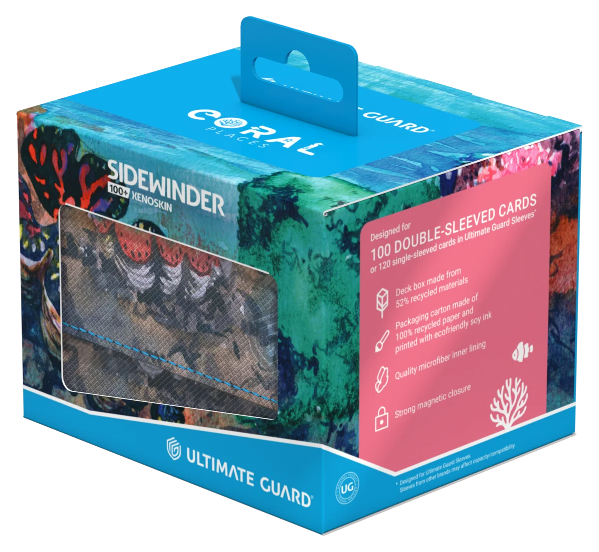 Ultimate Guard: Sidewinder 100+ Xenoskin - Coral Places - Seablue Hush
