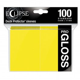 Ultra Pro Sleeves: Lemon Yellow - Eclipse Gloss (100ct)