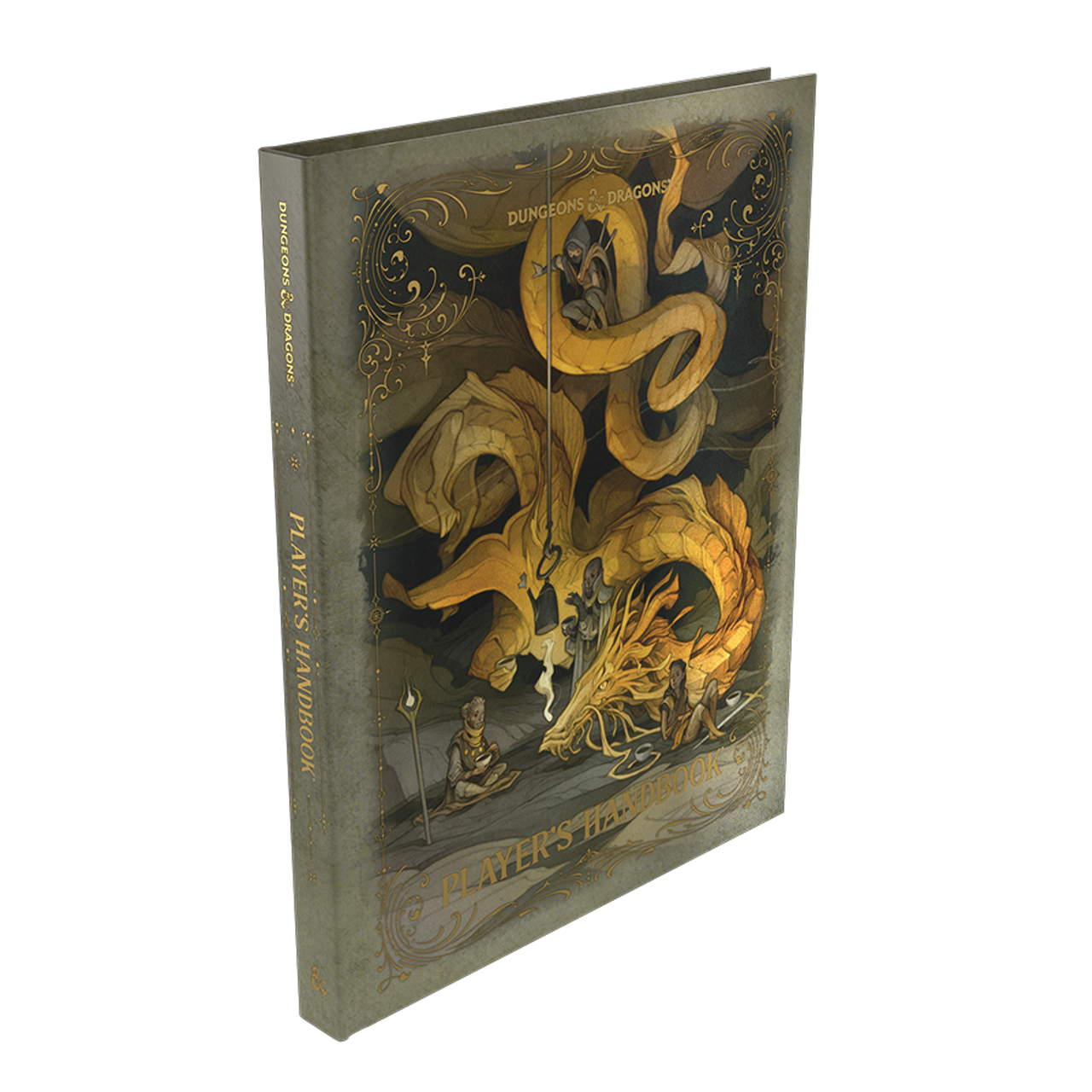 Dungeons & Dragons 5E RPG 2024 Player's Handbook with an alternate cover featuring a dragon and adventurers.