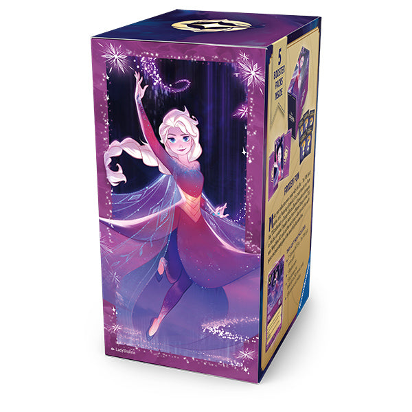 Disney Lorcana: Fabled Gift Set featuring Elsa on the packaging, showcasing vibrant colors and magical elements.