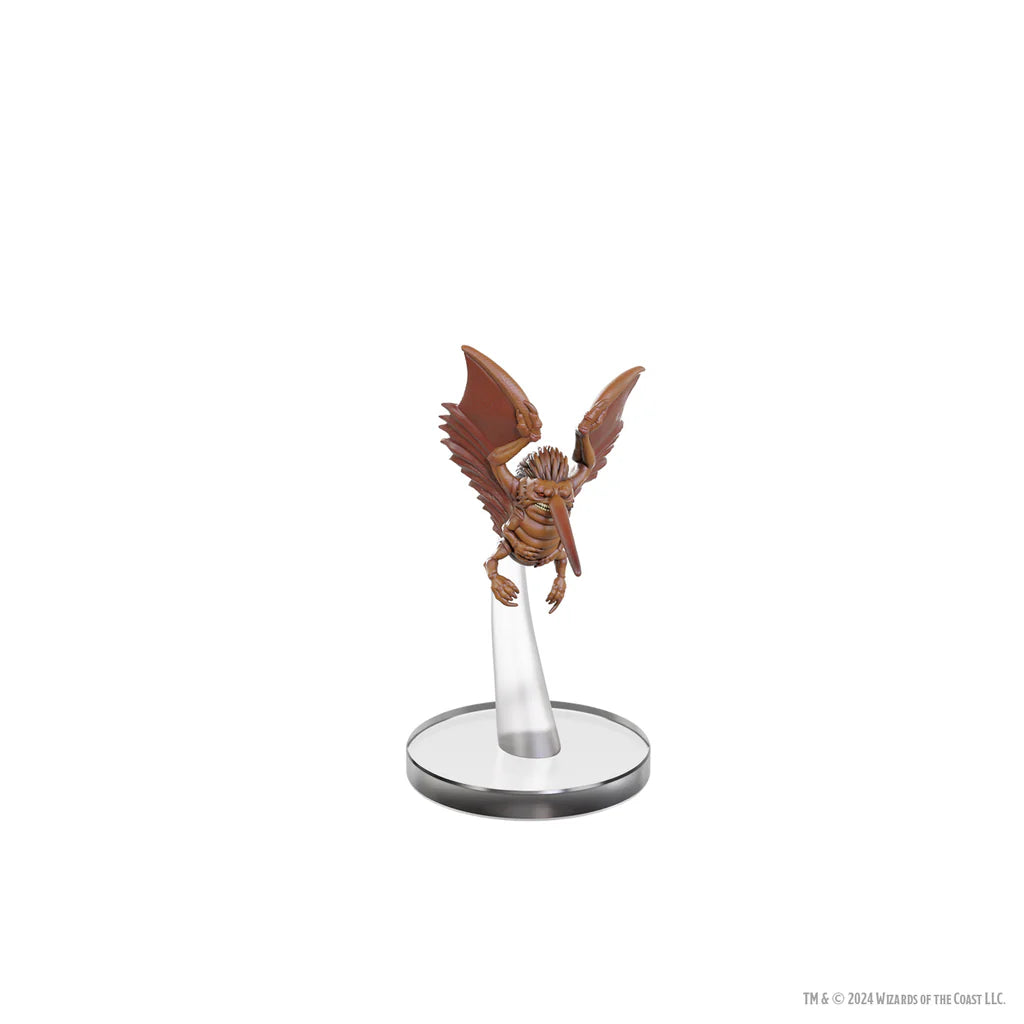 Dungeons & Dragons Classic Collection miniature of a winged monster, detailed and posed on a clear stand.