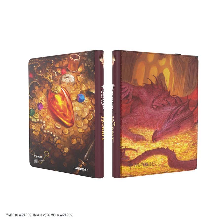 Magic: The Gathering | The Hobbit Zip-Up Album 18-Pocket - Smaug's Mox Amber
