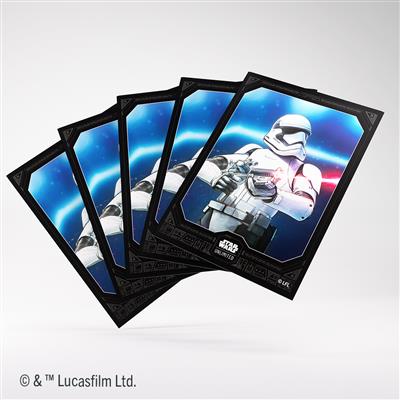 Gamegenic Star Wars Unlimited sleeves featuring a Stormtrooper design, ideal for protecting trading cards.