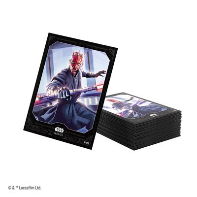 Gamegenic sleeves featuring Darth Maul from Star Wars Unlimited, showcasing vibrant artwork and protective design for cards.