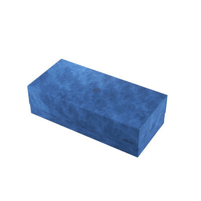 Game Genic Deck Box Dungeon 1100+ Convertible in blue, designed for storing and organizing trading cards securely.