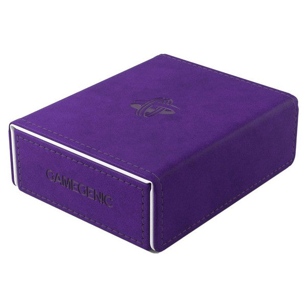 Gamegenic Token Keep in purple and white, designed for storing and organizing gaming tokens and accessories.