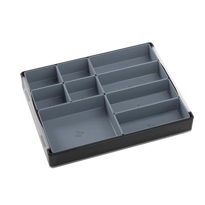 Gamegenic Token Silo Convertible in black, featuring multiple compartments for organizing gaming tokens and accessories.