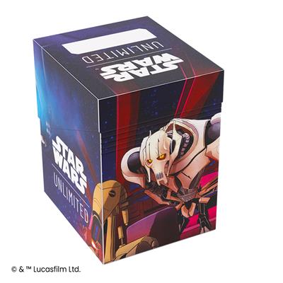 Star Wars Unlimited Gamegenic Deck Box featuring Ahsoka Tano and General Grievous, designed for card storage and protection.