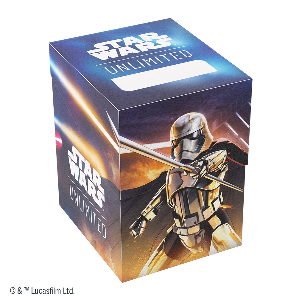 Gamegenic Deck Box featuring Captain Phasma and Storm Trooper design, ideal for storing trading cards.