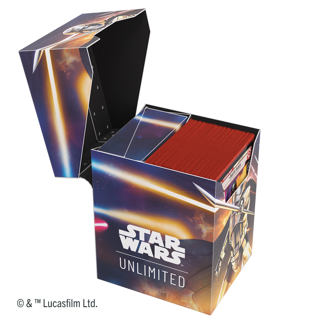 Gamegenic Deck Box for Star Wars Unlimited featuring Captain Phasma and Storm Trooper, designed for card storage.