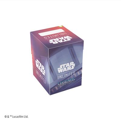 Gamegenic Deck Box featuring Qui-Gon Jinn from Star Wars Unlimited, designed for card storage and protection.
