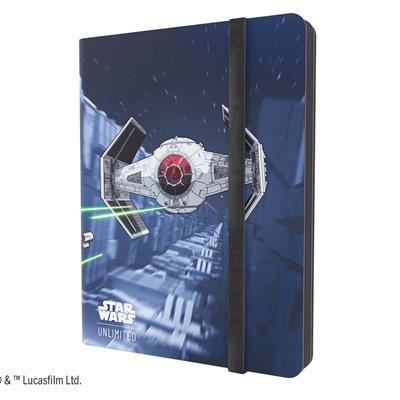 Star Wars Unlimited Casual Album featuring an 18-pocket design with a Tie Fighter graphic on the cover.