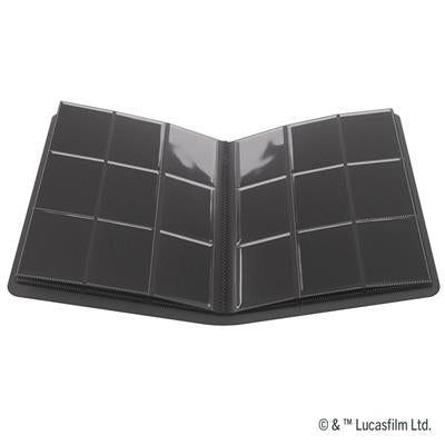 Gamegenic Star Wars Unlimited Casual Album featuring 18 pockets for X-Wing and TIE Fighter trading cards.