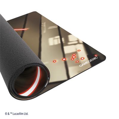 Gamegenic Playmat featuring Darth Maul from Star Wars Unlimited, showcasing a sleek design with vibrant colors and textures.