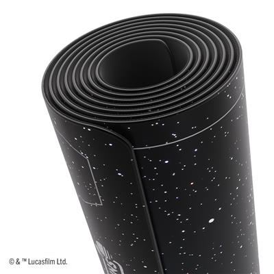 Rolled Gamegenic playmat featuring a starry design for Star Wars Unlimited, ideal for four-player tabletop games.
